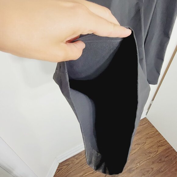 NIVO Women's Black Zipped Back Pockets Outerwear Mid-Rise Wide Leg Pants Size 14 - Picture 7 of 16